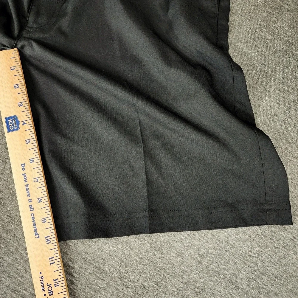 PGA Tour Golf Short sz 40 Men Black‎ Nylon Zip Pocket Performance Athletic 10